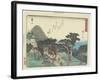 Kameyama, 1837-1844-Utagawa Hiroshige-Framed Giclee Print