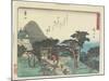 Kameyama, 1837-1844-Utagawa Hiroshige-Mounted Giclee Print