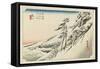 Kameyama--Clear Weather after Snow, C.1833-Utagawa Hiroshige-Framed Stretched Canvas
