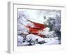 Kamigamo Shrine in Snow, Kyoto, Japan-null-Framed Premium Photographic Print