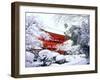 Kamigamo Shrine in Snow, Kyoto, Japan-null-Framed Photographic Print