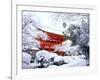 Kamigamo Shrine in Snow, Kyoto, Japan-null-Framed Photographic Print