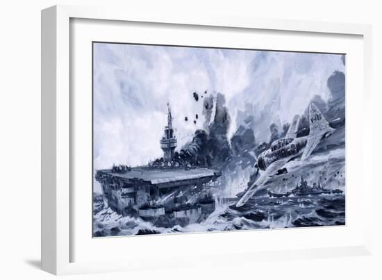 Kamikaze Attacks-Graham Coton-Framed Giclee Print