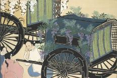 Yoshino, from Momoyo-Gusa (The World of Things) Vol Iii, Pub.1910 (Colour Block Woodcut)-Kamisaka Sekka-Giclee Print