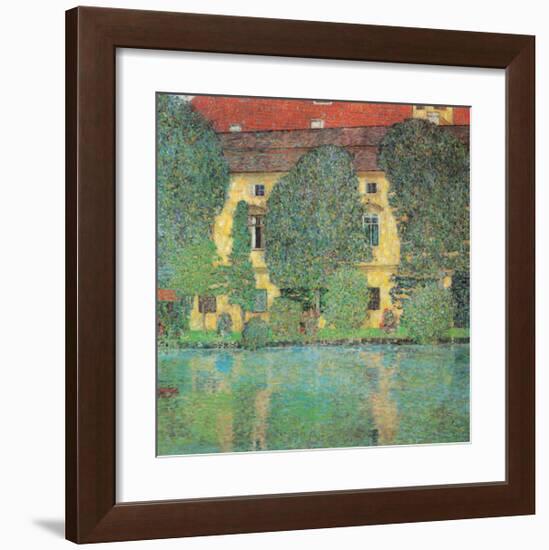 Kammer at Attersee-Gustav Klimt-Framed Art Print