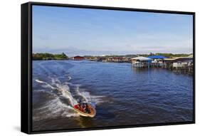 Kampung Ayer Water Village, Bandar Seri Begawan, Brunei, Borneo, Southeast Asia-Christian-Framed Stretched Canvas