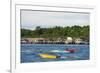 Kampung Ayer Water Village, Bandar Seri Begawan, Brunei, Borneo, Southeast Asia-Christian-Framed Photographic Print