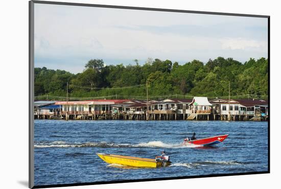 Kampung Ayer Water Village, Bandar Seri Begawan, Brunei, Borneo, Southeast Asia-Christian-Mounted Photographic Print