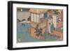 Kanadehon Chushingura: Act Vii, mid 1830S (Colour Woodcut)-Utagawa Sadahide-Framed Premium Giclee Print