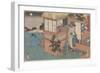 Kanadehon Chushingura: Act Vii, mid 1830S (Colour Woodcut)-Utagawa Sadahide-Framed Premium Giclee Print