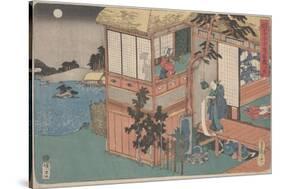 Kanadehon Chushingura: Act Vii, mid 1830S (Colour Woodcut)-Utagawa Sadahide-Stretched Canvas