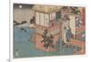 Kanadehon Chushingura: Act Vii, mid 1830S (Colour Woodcut)-Utagawa Sadahide-Framed Giclee Print