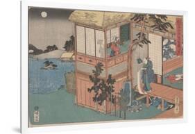 Kanadehon Chushingura: Act Vii, mid 1830S (Colour Woodcut)-Utagawa Sadahide-Framed Giclee Print