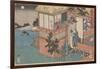 Kanadehon Chushingura: Act Vii, mid 1830S (Colour Woodcut)-Utagawa Sadahide-Framed Giclee Print