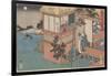 Kanadehon Chushingura: Act Vii, mid 1830S (Colour Woodcut)-Utagawa Sadahide-Framed Giclee Print