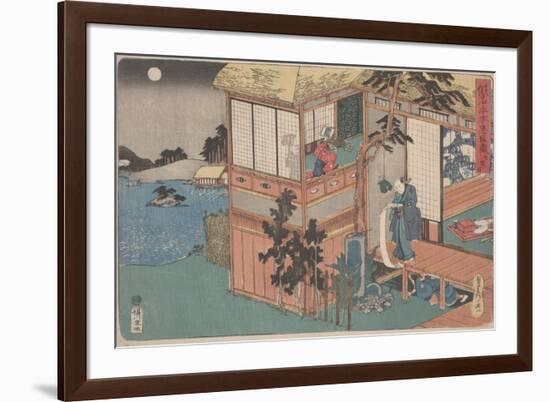 Kanadehon Chushingura: Act Vii, mid 1830S (Colour Woodcut)-Utagawa Sadahide-Framed Giclee Print