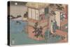 Kanadehon Chushingura: Act Vii, mid 1830S (Colour Woodcut)-Utagawa Sadahide-Stretched Canvas