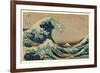 Kanagawa Oki Nami Ura-Katsushika Hokusai-Framed Giclee Print