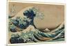 Kanagawa Oki Nami Ura-Katsushika Hokusai-Mounted Premium Giclee Print