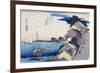 Kanagawa: View of the Ridge, from the Series "53 Stations of the Tokaido," 1834-35-Ando Hiroshige-Framed Giclee Print