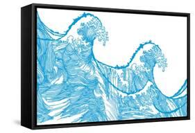 Kanagawa Wave, 2009-Sarah Hough-Framed Stretched Canvas