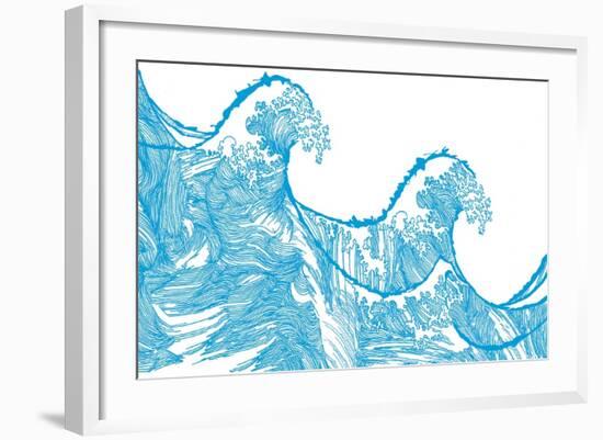 Kanagawa Wave, 2009-Sarah Hough-Framed Giclee Print