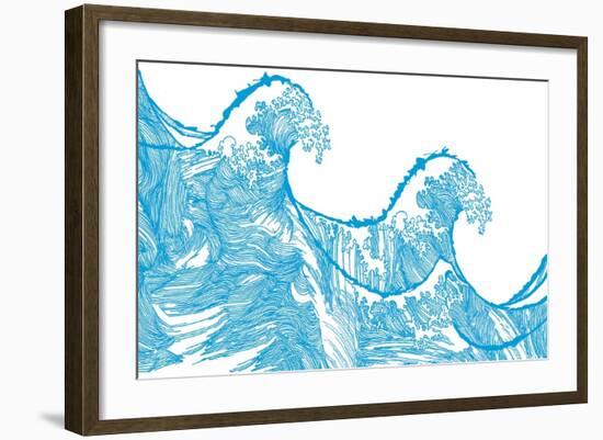 Kanagawa Wave, 2009-Sarah Hough-Framed Giclee Print