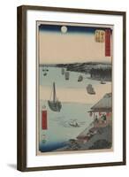 Kanagawa-Ando Hiroshige-Framed Art Print