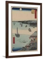 Kanagawa-Ando Hiroshige-Framed Art Print