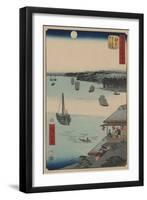 Kanagawa-Ando Hiroshige-Framed Art Print