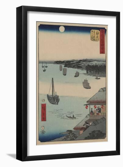 Kanagawa-Ando Hiroshige-Framed Art Print