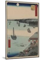 Kanagawa-Ando Hiroshige-Mounted Art Print