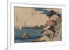 Kanagawa-Ando Hiroshige-Framed Premium Giclee Print