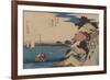 Kanagawa-Ando Hiroshige-Framed Premium Giclee Print