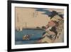 Kanagawa-Ando Hiroshige-Framed Art Print