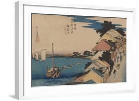 Kanagawa-Ando Hiroshige-Framed Art Print