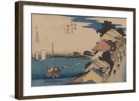 Kanagawa-Ando Hiroshige-Framed Art Print