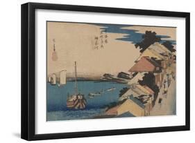 Kanagawa-Ando Hiroshige-Framed Art Print