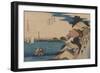 Kanagawa-Ando Hiroshige-Framed Art Print