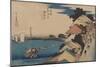 Kanagawa-Ando Hiroshige-Mounted Art Print
