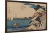 Kanagawa-Ando Hiroshige-Framed Art Print