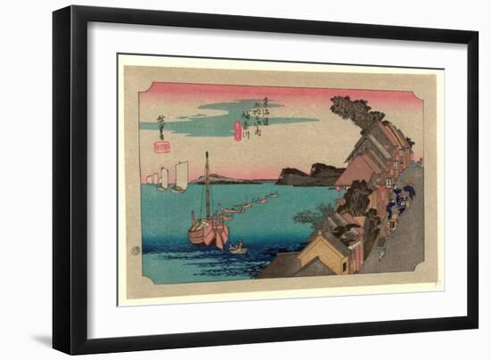 Kanagawa-Utagawa Hiroshige-Framed Giclee Print