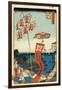 Kanasugi Bridge and Shibaura. (One Hundred Famous Views of Ed), C. 1858-Utagawa Hiroshige-Framed Giclee Print