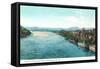 Kanawha River, Charleston, West Virginia-null-Framed Stretched Canvas