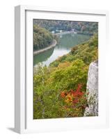 Kanawha River Overlook, Hawks Nest State Park, Anstead, West Virginia, USA-Walter Bibikow-Framed Photographic Print