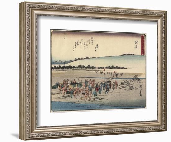 Kanaya, 1837-1844-Utagawa Hiroshige-Framed Giclee Print