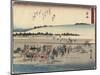 Kanaya, 1837-1844-Utagawa Hiroshige-Mounted Giclee Print