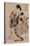 Kanaya Uchi Ukifune Ukifune of the Hose of Kanaya. Koryusai-Isoda Koryusai-Stretched Canvas