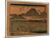 Kanbara-Utagawa Hiroshige-Mounted Giclee Print