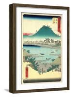 Kanbara-Utagawa Hiroshige-Framed Giclee Print